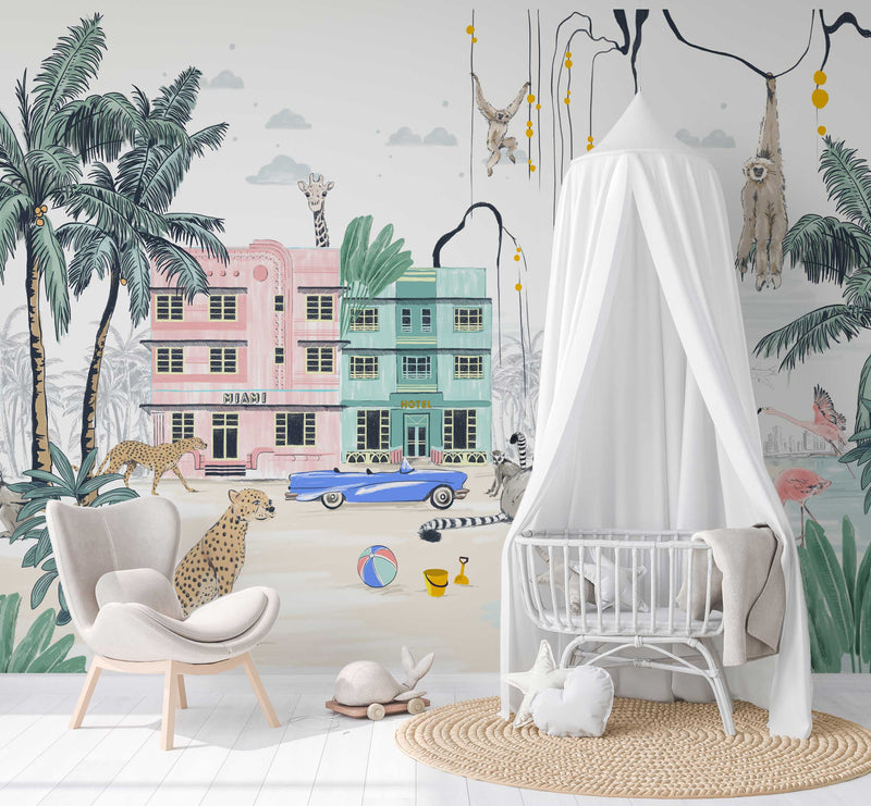 Jungle Wallpaper - Miami Beach