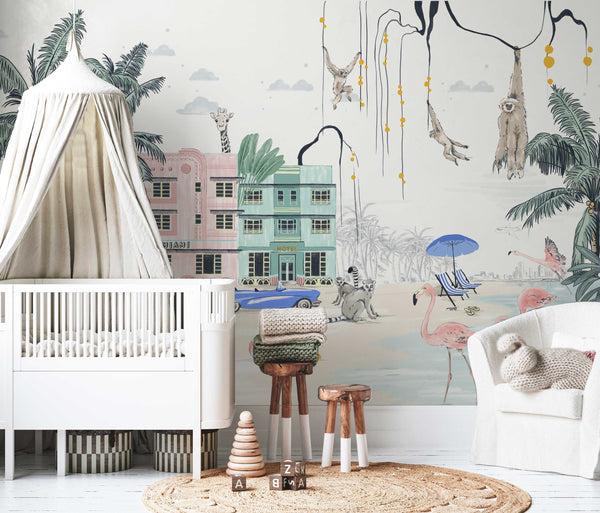 Jungle Wallpaper - Miami Beach