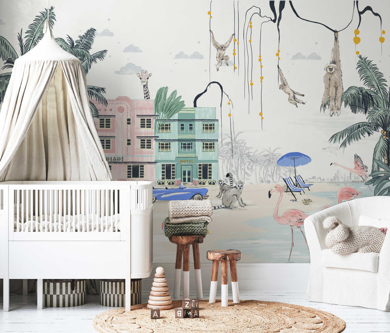 Jungle Wallpaper - Miami Beach