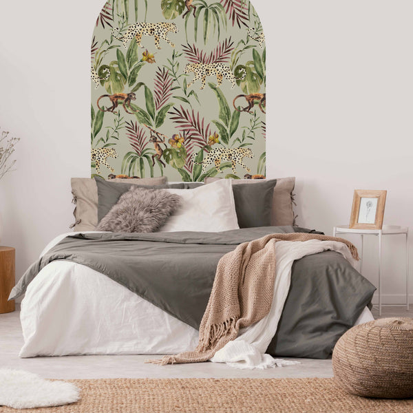 Peel and Stick Arch Behang Decal - Monkey Business