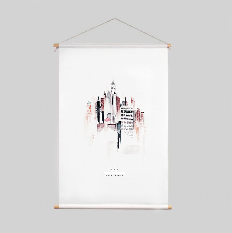 Textielposter - NEW YORK