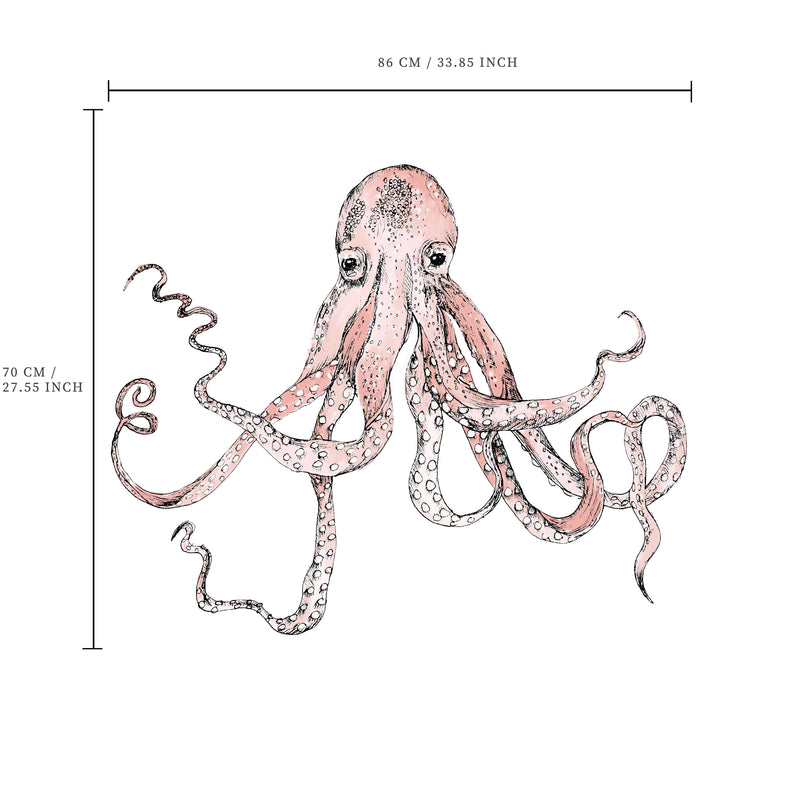 Losse wandsticker - Octopus