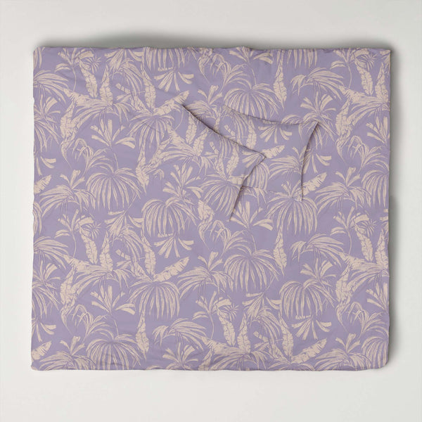 Duvet cover set - Palm Paradise Lilac