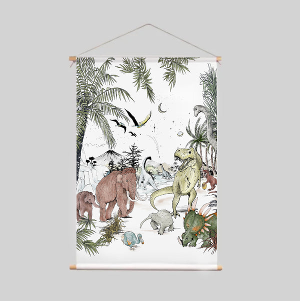 Textielposter - PREHISTORISCH