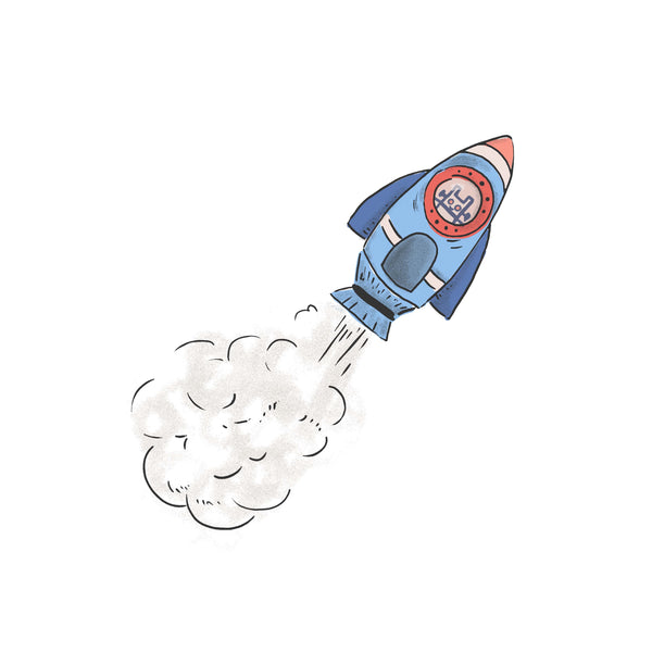 Wandsticker - Rocketship