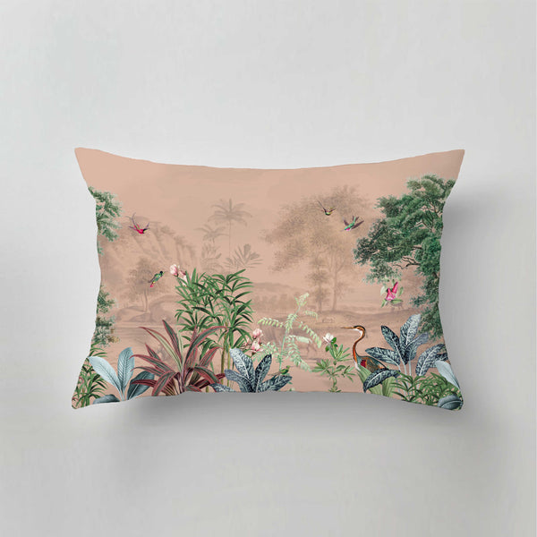 Indoor Pillow - SCENIC LANDSCAPE Light Blush