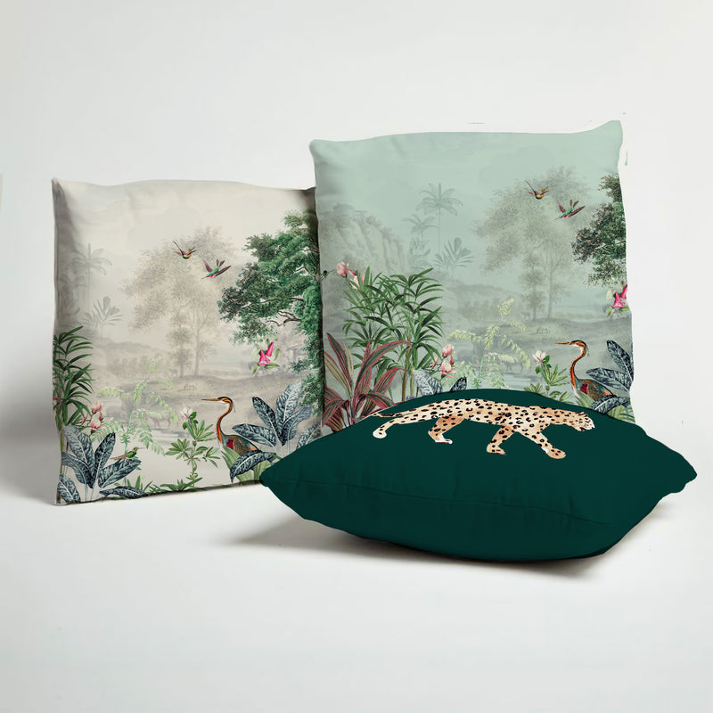 Outdoor Pillow - SCENIC LANDSCAPE Off White