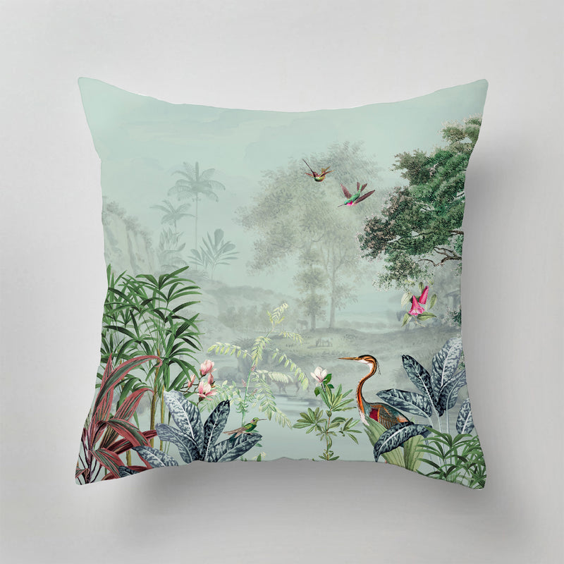 Coussin d'extérieur - SCENIC LANDSCAPE Dusty Mint