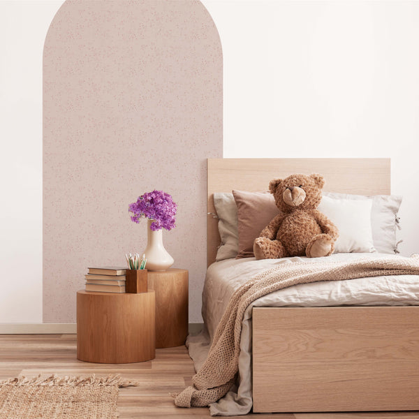 Peel and stick Arch Wallpaper Decal - Stardust rose
