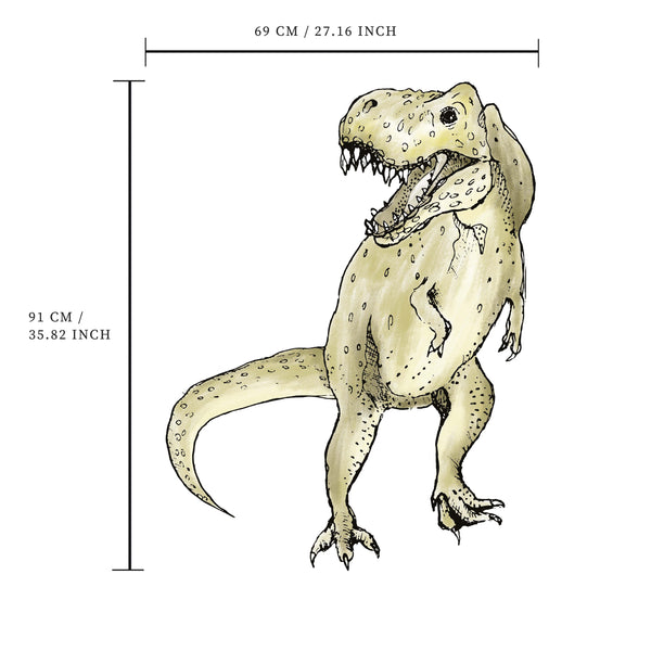 Losse wandsticker - T-rex