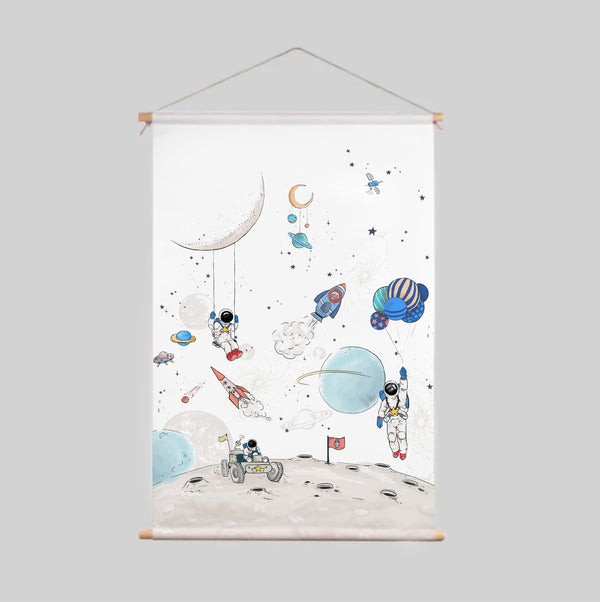 Textielposter - Into The Galaxy light