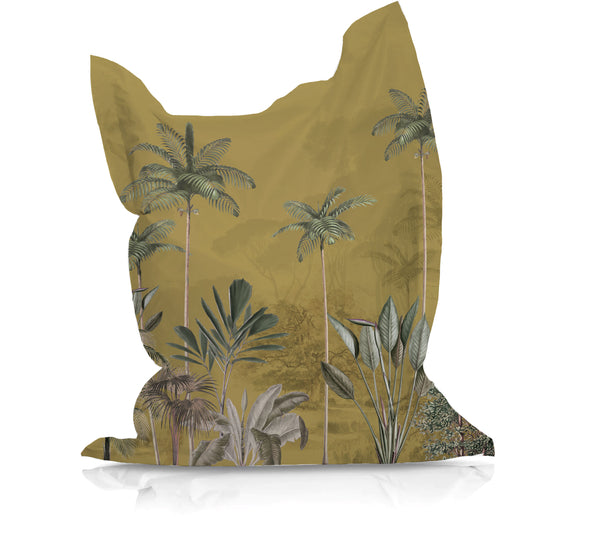 Pouf - TROPICAL WILDERNESS ocre