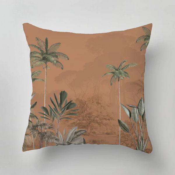 Indoor Pillow - TROPICAL WILDERNESS - ginger