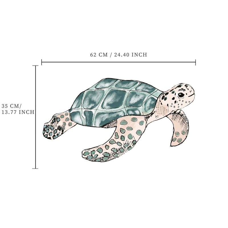 Losse wandsticker - Schildpad