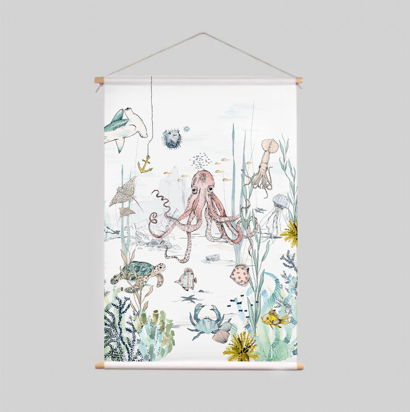 Textile Poster - UNDERWATER WONDERS