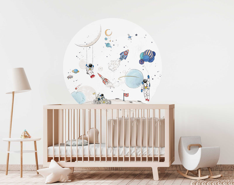 Round wall sticker - Into the Galaxy