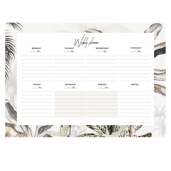 Agenda hebdomadaire - DREAMY JUNGLE SOFT