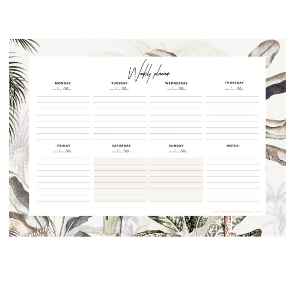 Weekly Planner - DREAMY JUNGLE SOFT