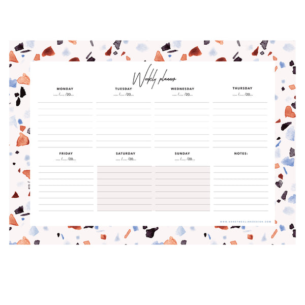 Weekplanner - TERRAZZO