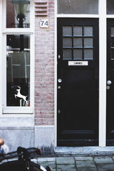 Kerstraamsticker - Hert